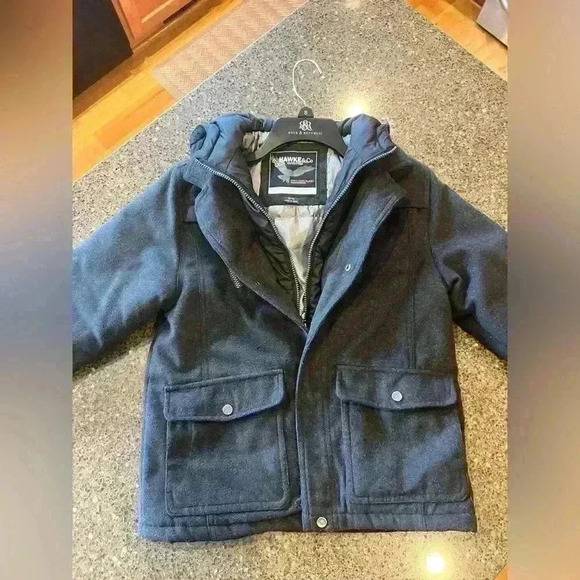 Trendy HAWK & Co Casual/Holiday/ Winter Coat/Jacket with hoodie! So cute! - Picture 7 of 16